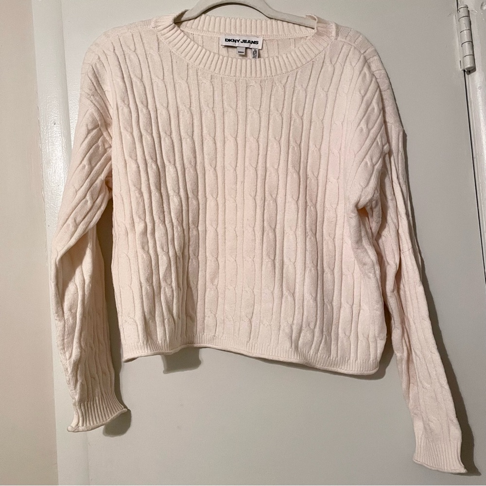 DKNY Cable Crewneck Sweater